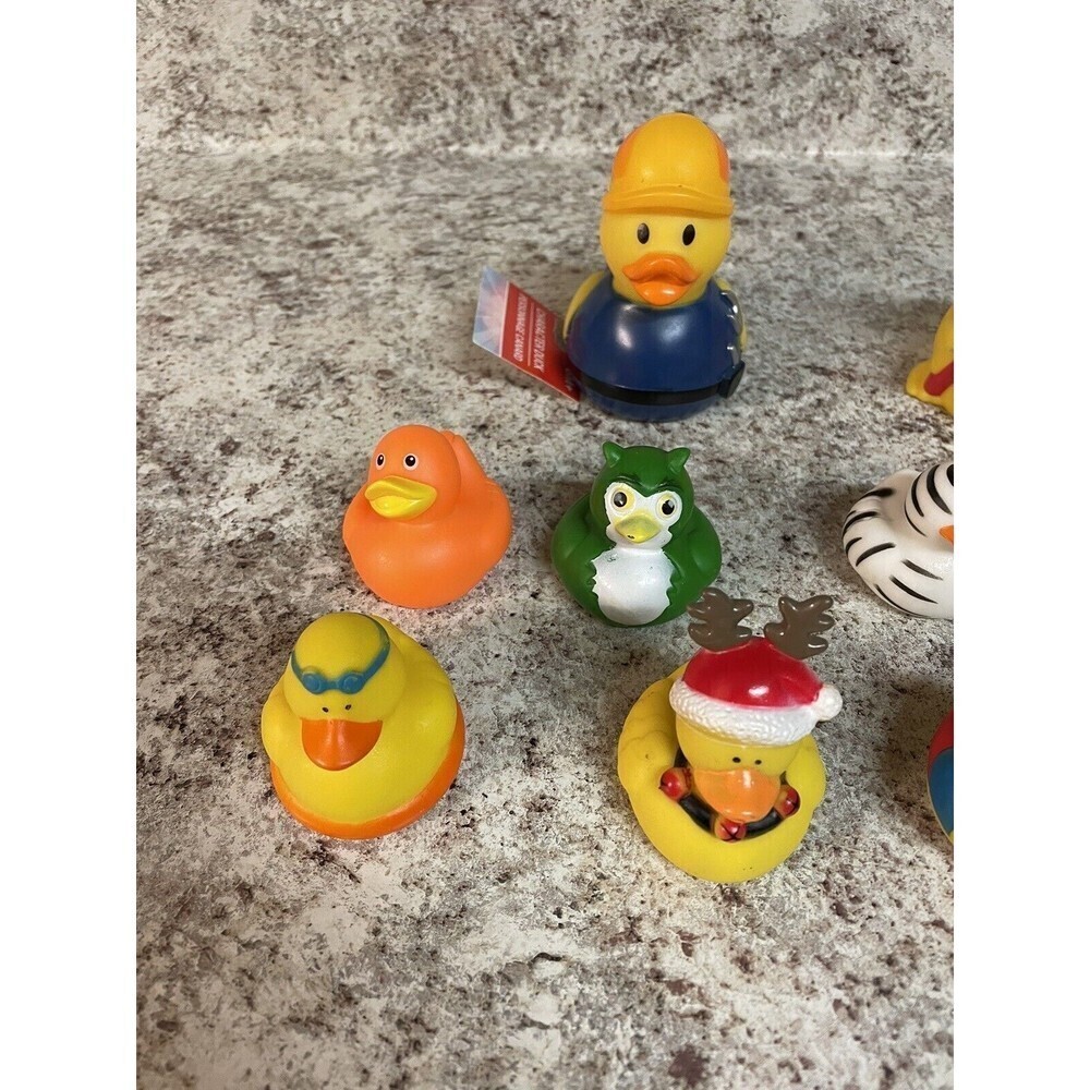 Rubber Ducks 10 Duckies for Jeep Ducking Chicago Firefighter Construction Worker - Picture 3 of 15